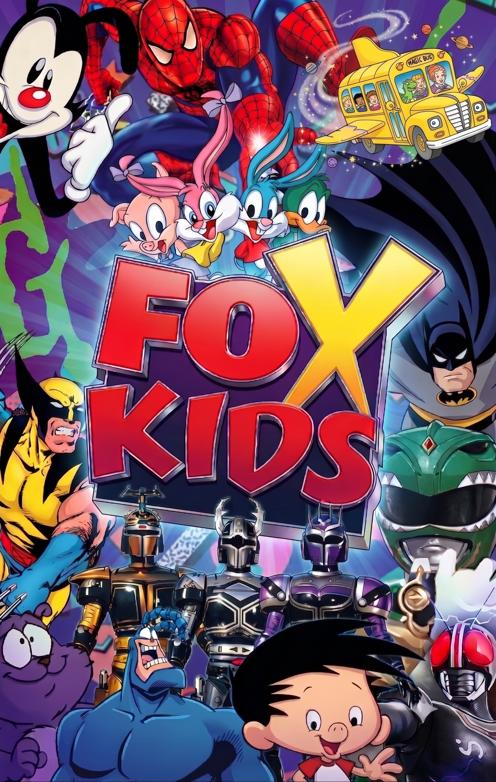 Fox Kids - 90s Nostalgia Collage 11x17